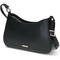 Caprice Handbag, black, made of Leather and textile, Size 1