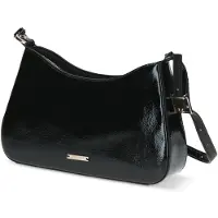 Caprice Handbag, black, made of Leather and textile, Size 1