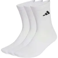 Adidas Sokker Cushioned Sportswear Crew 3-pak - Hvid/sort, størrelse 46-48