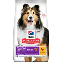 Hills Science Plan Økonomipakke: 2 poser - Adult 1+ Sensitive Stomach & Skin Medium Kylling (2 x 14 kg)