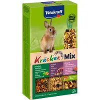 Vitakraft Kräcker Trio-Mix Kanin - Grøntsager, Nødder & Blåbær - 3 stk.