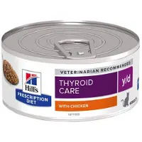 Hill's Pet Nutrition Prescription Diet y/d Thyroid Care Kattefoder - Dåser - 72 x 156 g