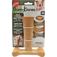 Spot Bam-Bones Easy Grip sikkert tyggeben til hunde (kyllingesmag)