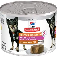Hill's Pet Nutrition Science Plan Perfect Digestion Small & Mini Mousse - 12 x 200g