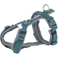 Trixie Premium Trekking Hundesele - petrol/grafit - S-M