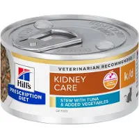 Hill's Pet Nutrition k/d Kidney Care Stew - Prescription Diet - Tun og grøntsager - 24 x 82 g