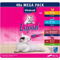 Vitakraft Liquid Snack Mega Pack - 48 x 15 g