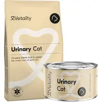 Vetality Urinary Cat - 7 kg + 12 x 100 g Urinary Cat Wet