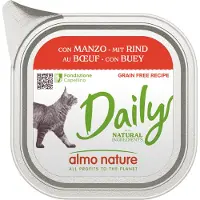 Almo Nature Daily med oksekød vådfoder til katte (100 g)
