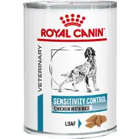 Royal Canin Sensitivity Control and med ris vådfoder til hunde (paté)