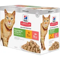 Hill's Pet Nutrition Mature Adult 7+ Senior Vitality Kylling & Laks - 12 x 85 g
