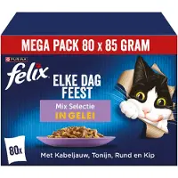 Felix Hver Dag Fest i Gele - Mix Udvalg - 80 x 85 g