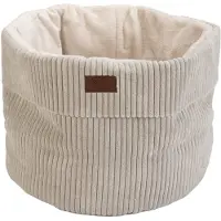 Designed By Lotte Ribbed kattekurv - ca. Ø 50 x H 35 cm, lysegrå