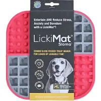 Boon LickiMat slikmåtte Slomo lyserød til hunde (20cm)