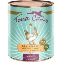 Terra canis Kornfrit 6 x 800 g - Kylling med pastinak, mælkebøtte & brombær