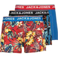 Jack & Jones Boksershorts 'JJAzores' blå / rød / sort / hvid
