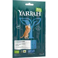 Yarrah - Kattesnack Chew Stick med Fisk Økologisk - 25 x 15 g