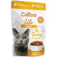 Calibra Life Pouch Voksen Kalkun I Sauce 28x85g Våd Foder Til Kat