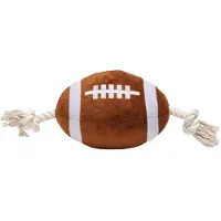 Beeztees Rugbybold med Reb - 33 cm
