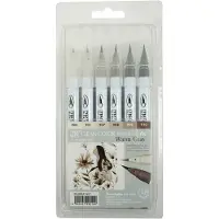 Kuretake Zig Clean Color Real Brush Marker Fleksible b?rste tip akvarelpenne til maling af tegning af kalligrafi og b?rste bogstaver til kunstner