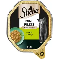 Sheba Mini Filets med kanin i sovs vådfoder til katte (bakker 85 g)