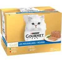 Gourmet Gold Mousse - Kylling, Laks, Nyrer, Kanin - 8 x 85 g