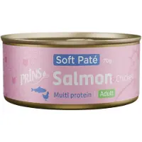 Prins Soft Paté Adult med laks og kylling vådfoder til katte