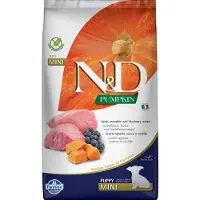 Farmina N&D Pumpkin Lam og Blåbær Hvalpe Mini - 7 kg