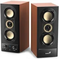 Genius Kompiuterio kolonėlės garsiakalbiai SP-HF800BT, 2.0, 20W, juoda-ruda, Bluetooth 5.3