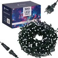 Springos julelys 300 LED – hvid/kold