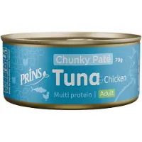 Prins Chunky Paté Adult tun med kylling vådfoder til katte