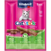 Vitakraft Catstick Healthy med kylling & kattegræs kattesnack