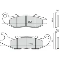 RMS Beauty Honda Crf 250m 225103343 Sintrede Bremseklodser
