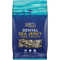 Fish4Dogs Dental Sea Jerky Fish Twists Hundesnack 500g