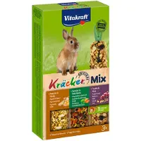 Vitakraft Trio-Mix Kanin Popcorn, grøntsager & nødder - 160 g