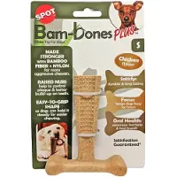 Spot Bam-Bones Easy Grip sikkert tyggeben til hunde (kyllingesmag)