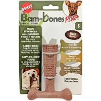 Spot Bam-Bones Easy Grip sikkert tyggeben til hunde (oksekødsmag)