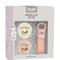 BIBS Colour Gavesæt - Sutter/Suttesnor - Str. 1 - Blush - - 0-6 mdr - Sutter