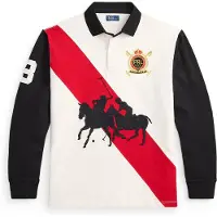 Ralph Lauren Shirts 'VINTAGE' gylden gul / rød / sort / hvid