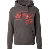 Superdry Sweatshirt mudderfarvet / rød