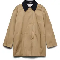 Vero Moda Overgangsfrakke 'AWVickey' lysebrun / sort