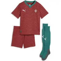 Puma Portugal 2026 Home Mini Kit Kids, Shop, Club Red/Green Lagoon, 5-6Y