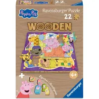 Ravensburger Puslespil - 22 Brikker - Wooden Peppa Pig - - OneSize - Puslespil