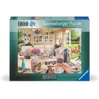 Ravensburger Haven No.12: The Tea Shed 1000 Piece Jigsaw Puzzle For Voksne - 12000164 - H?ndlavet v?rkt?j lavet i Tyskland hvert stykke passer pe