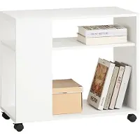SoBuy lavt bord på hjul FBT34-W