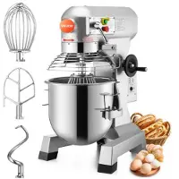 Vevor Elektrisk Foodmixer 30L Food Mixer 1100W Elektrisk Dejmixer 220V Justerbar Professionel Mixer Kværn Professionel Standmixer til Køkken Professionel Brug