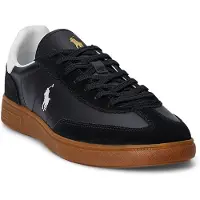 Ralph Lauren Polo Ralph Laurentil mænd. 809961181002 Bedford sorte træningssko i ruskind og læder (47), Fast, Blonder, Casual