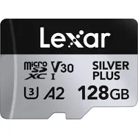 Lexar Professional SILVER PLUS - Flashhukommelseskort - 128 GB - A2 / Video Class V30 / UHS-I U3 - microSDXC UHS-I