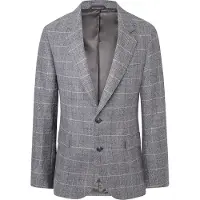 Hackett Londontil mænd. HM443289 Cash Tattersal grå blazer (40/32), Casual, Party, Bomuld, Klassisk, Lange ærmer