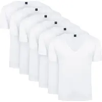 Suitable Vitaru T-shirt Dyb V-hals 6-pak Hvid åle